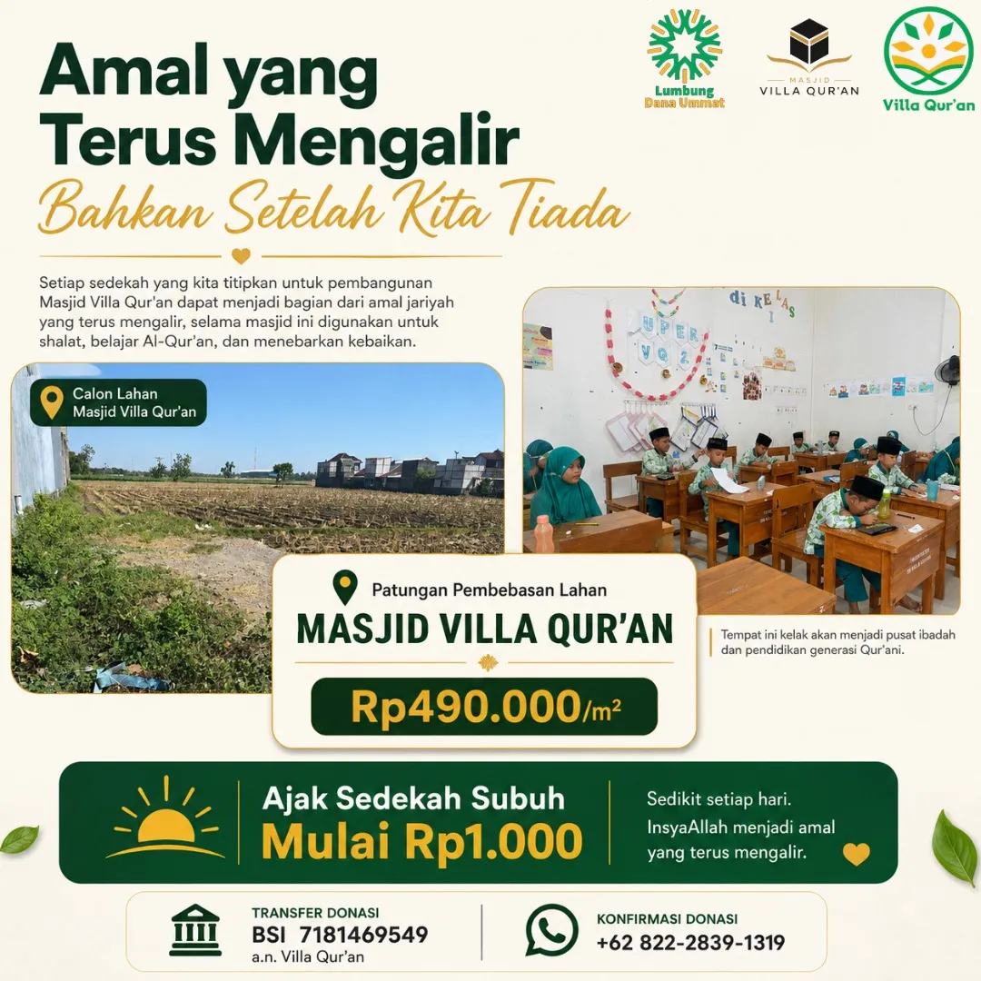 Tahukah Kamu Amal yang Terus Mengalir, Bahkan Setelah Kita Tiada?